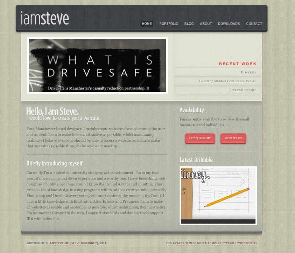 Version two of this website’s design