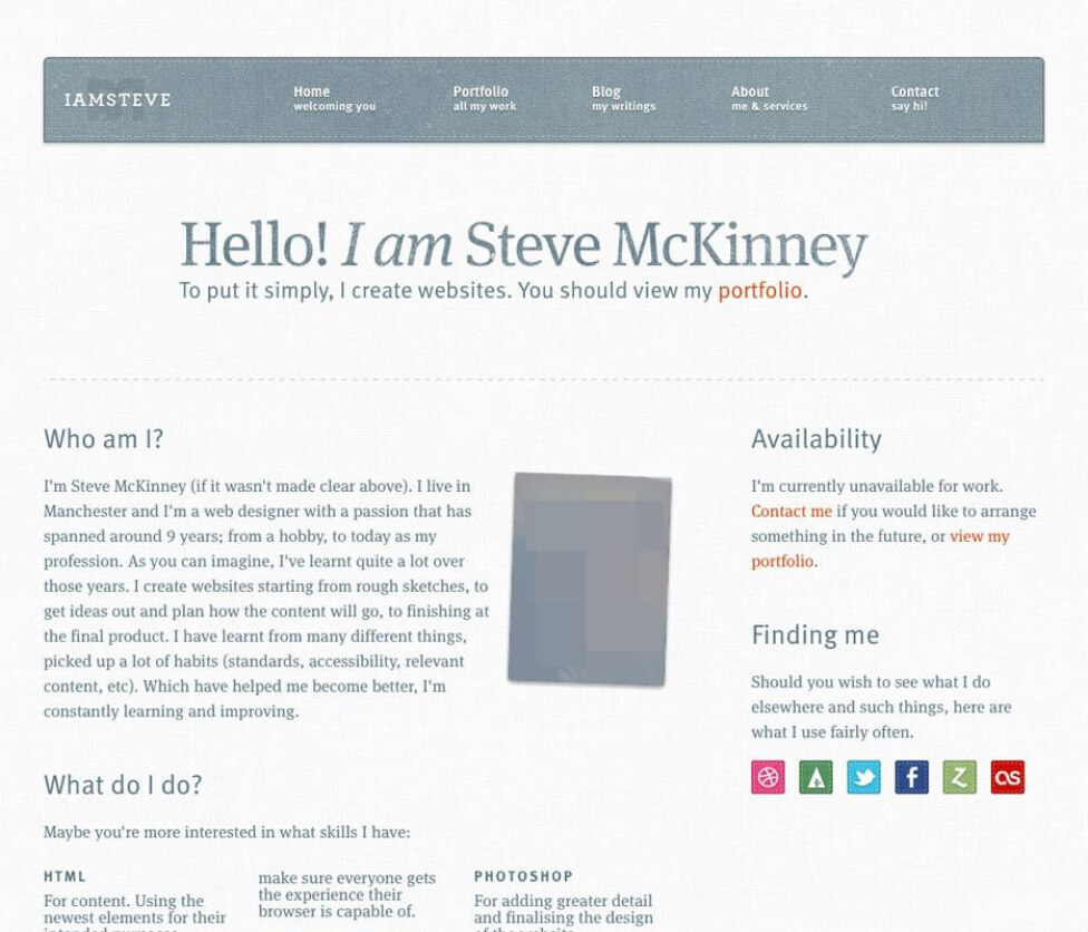 Version four of this website’s design