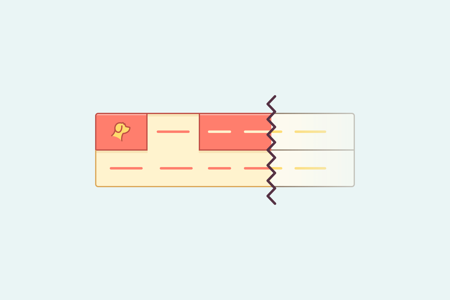 Multiple level horizontal scrolling navigation (featured image)